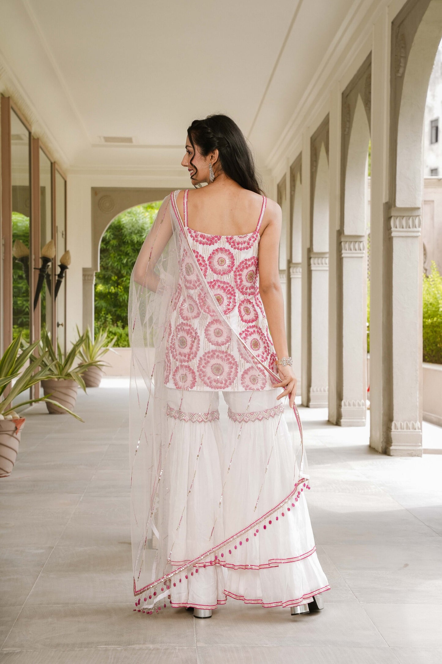 Coral Charm Sharara