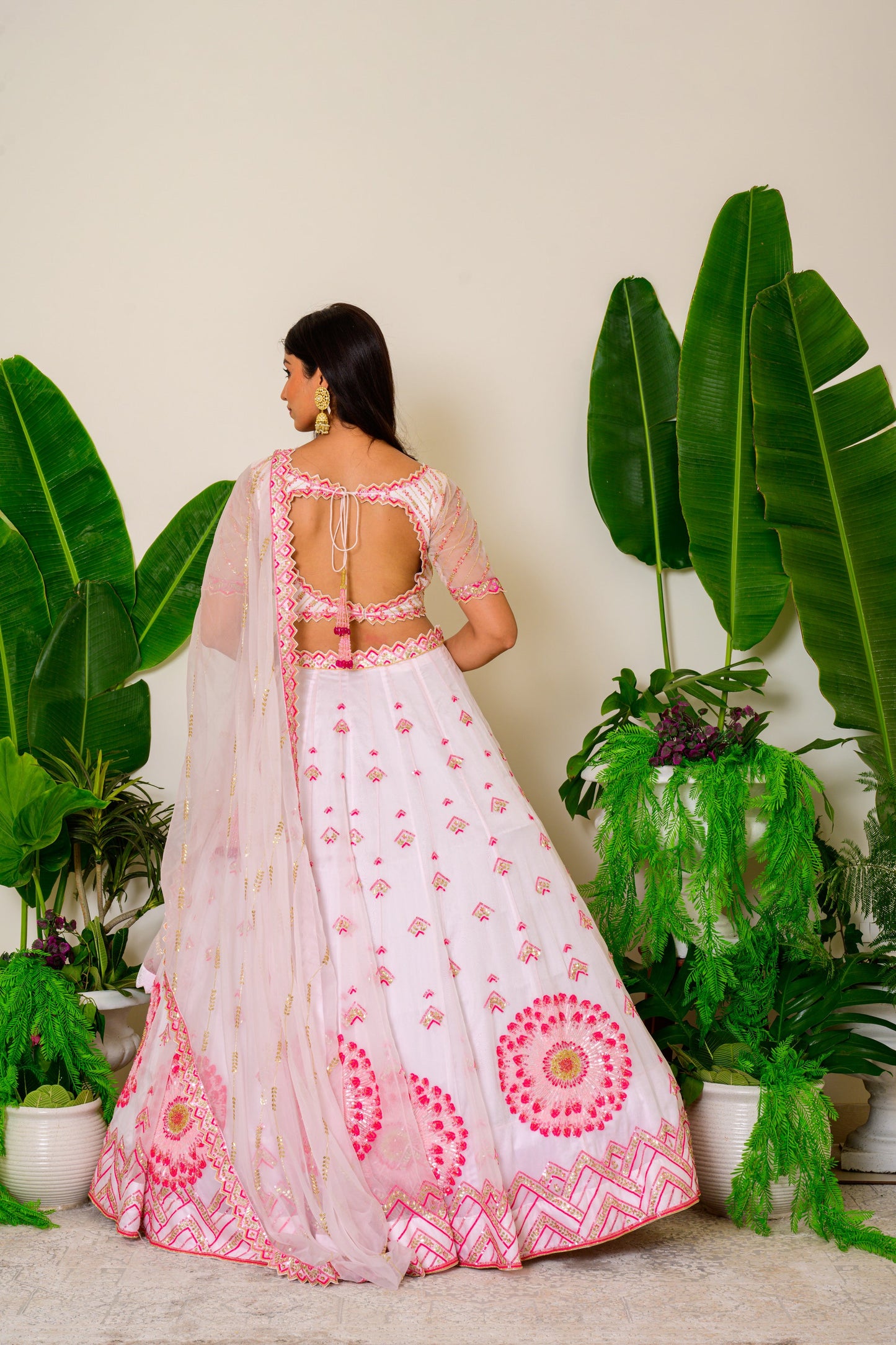 Pink Cameo Lehenga