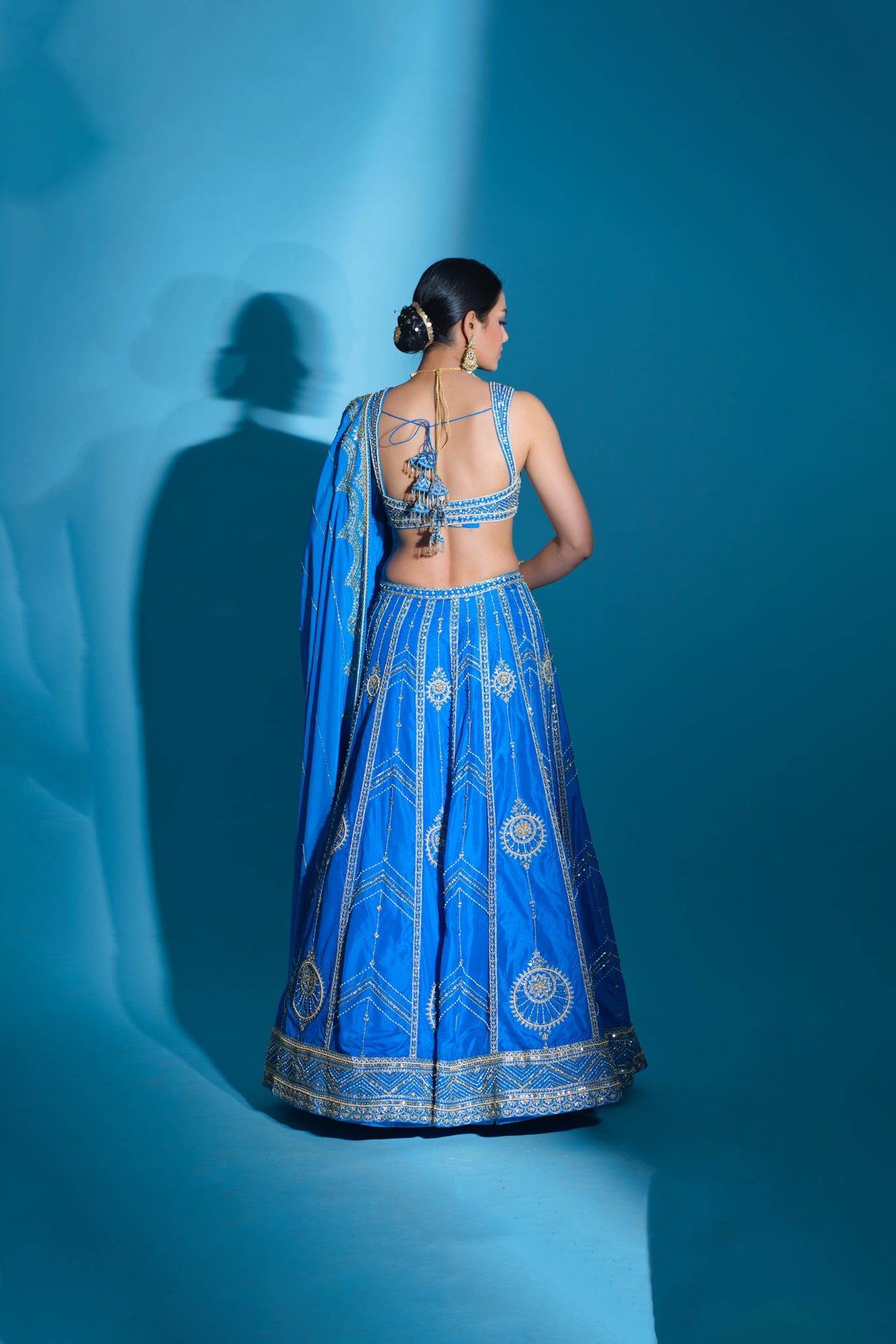Seher- Sea Blue Lehnga Set