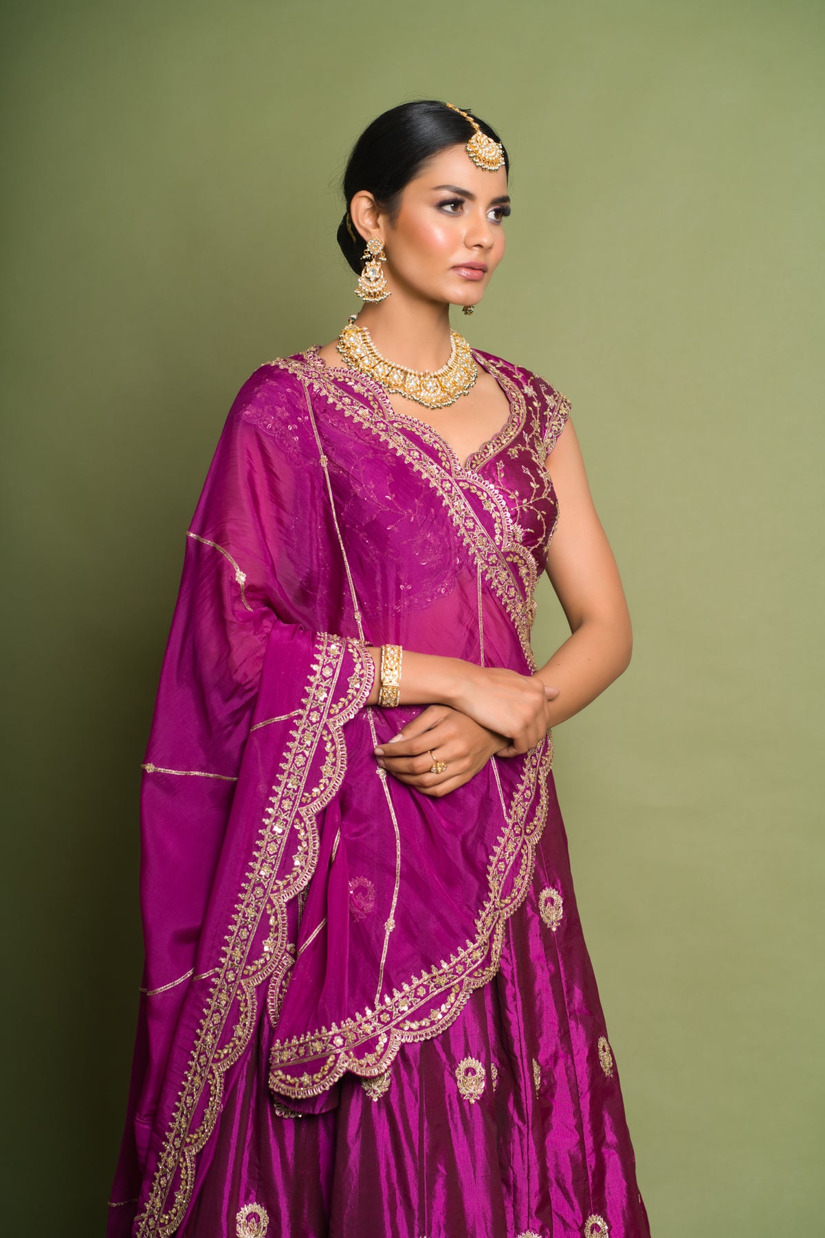 Inayat- purpel lehnga set