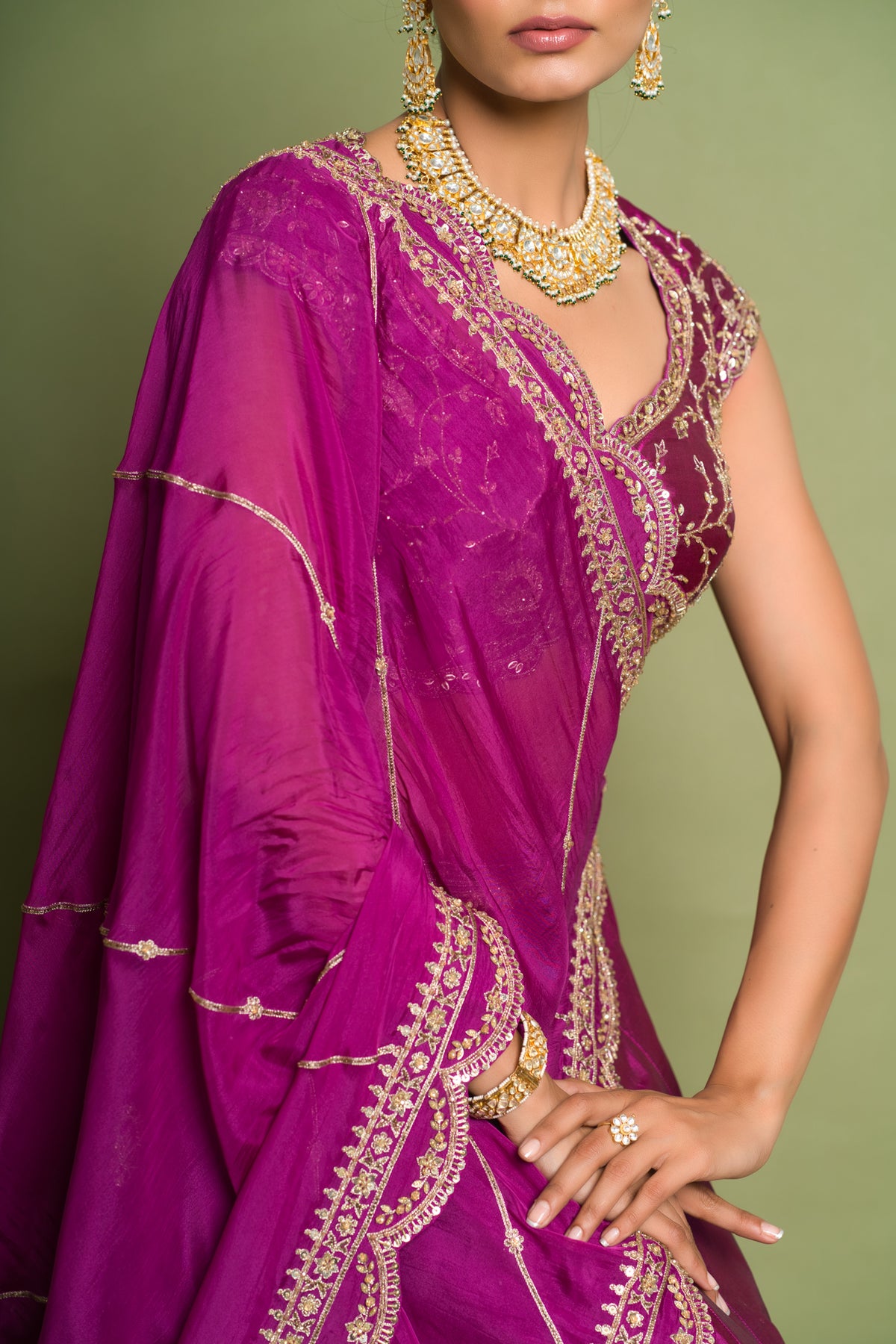 Inayat- purpel lehnga set