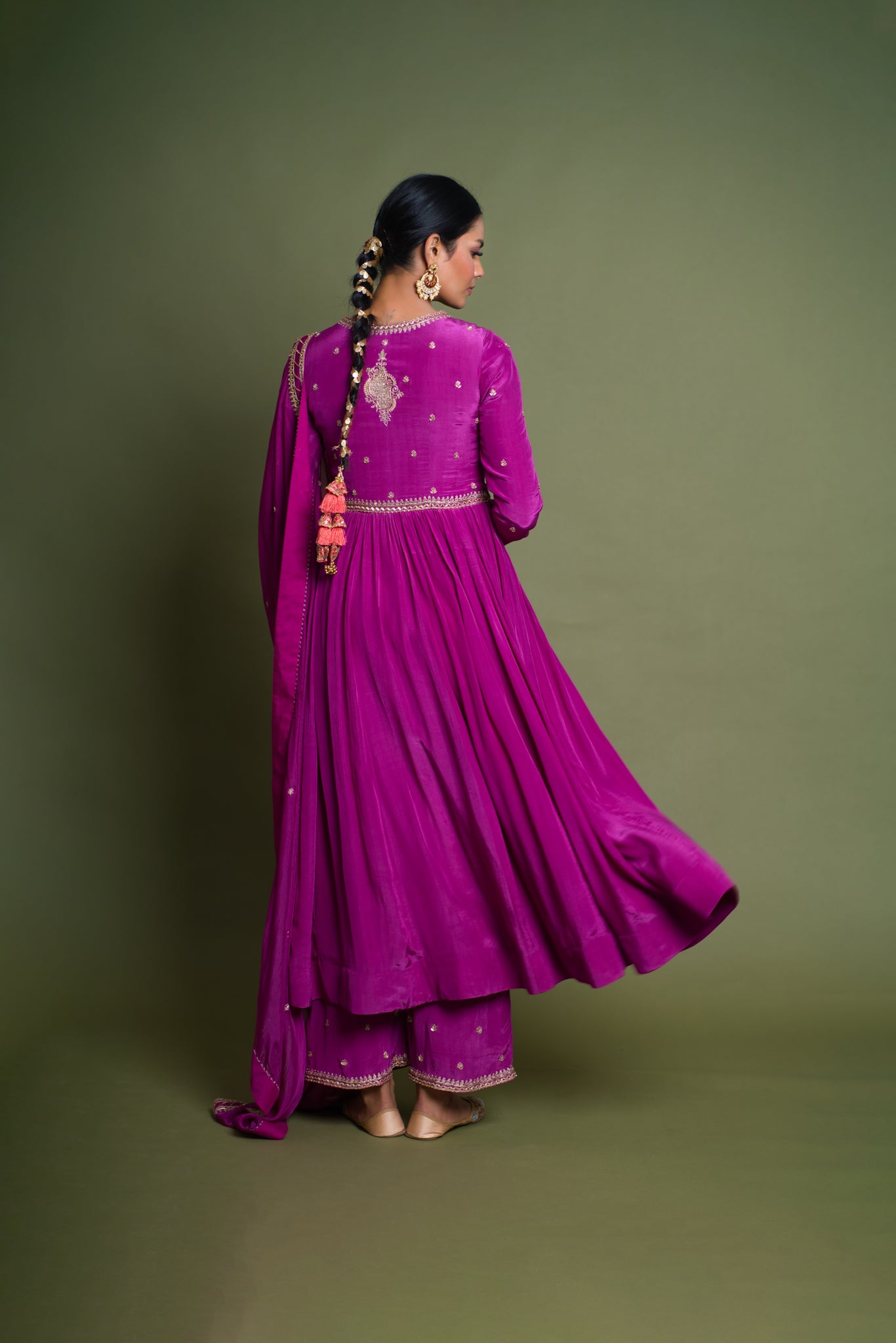 Inayat- Purpel Anarkali Suit