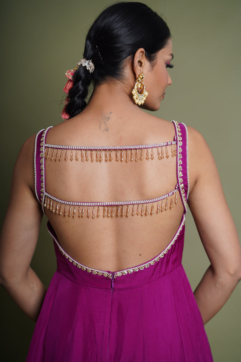 Inayat- Purpel Sharara Suit