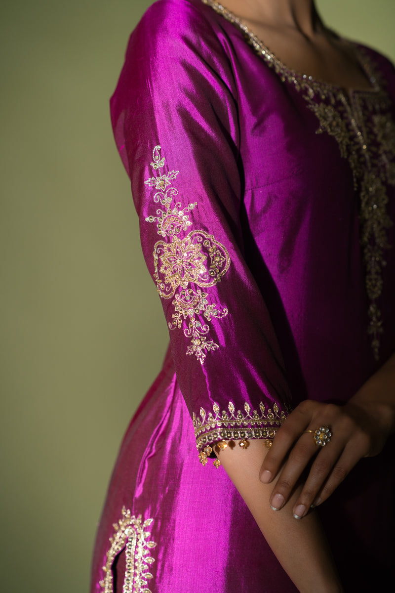 Inayat- Purpel Straight Suit