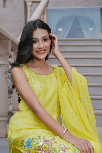 Lime green bloom
