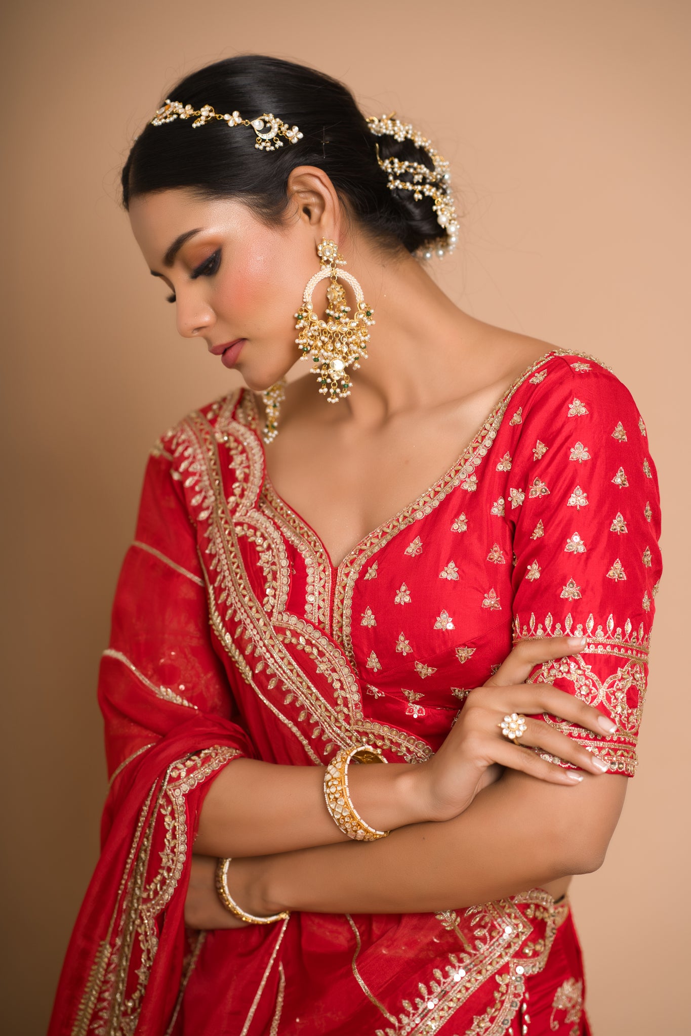 Khwabee- Red Lehnga Set