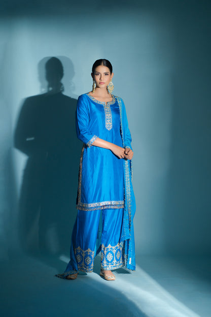 seher- Sea blue straight set